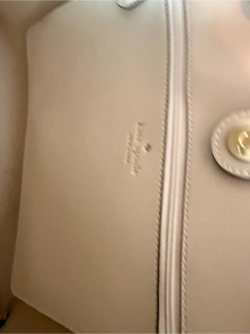 kate spade Cream Pebbled Leather Tote